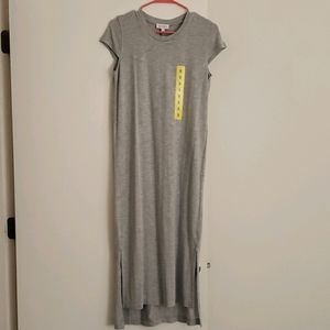Jessica Simpson light Heather grey midi dress.